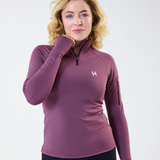 Horseware Ireland Strive Winter 1/4 Zip Top #colour_celestial-purple