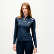 Horseware Ireland Stamina Long Sleeve 1/4 Zip Top #colour_core-navy