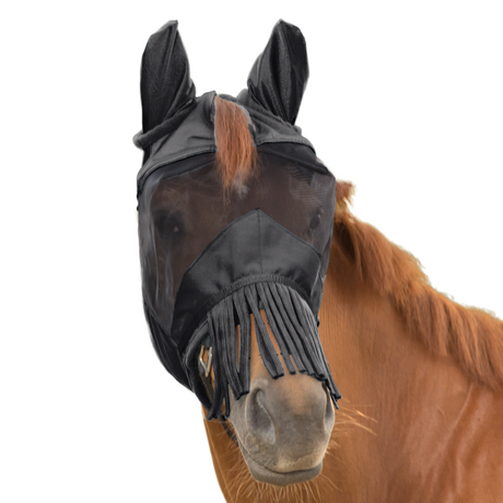 Waldhausen Premium 3-in-1 Fly Mask #colour_black