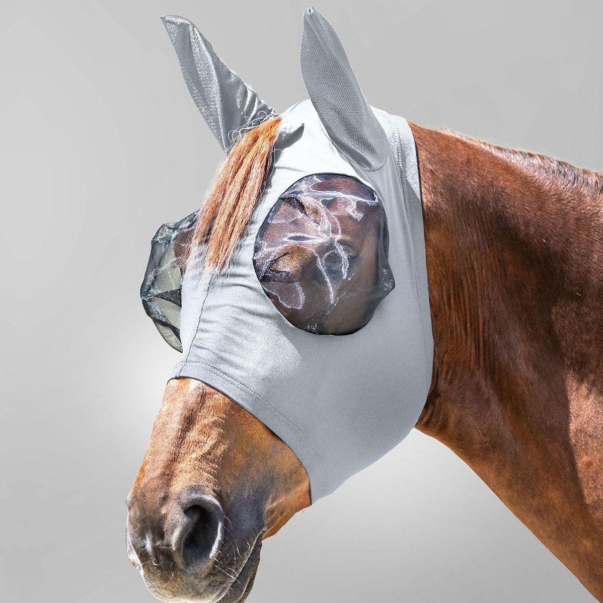 Waldhausen Puck Fly Mask #colour_silver-grey