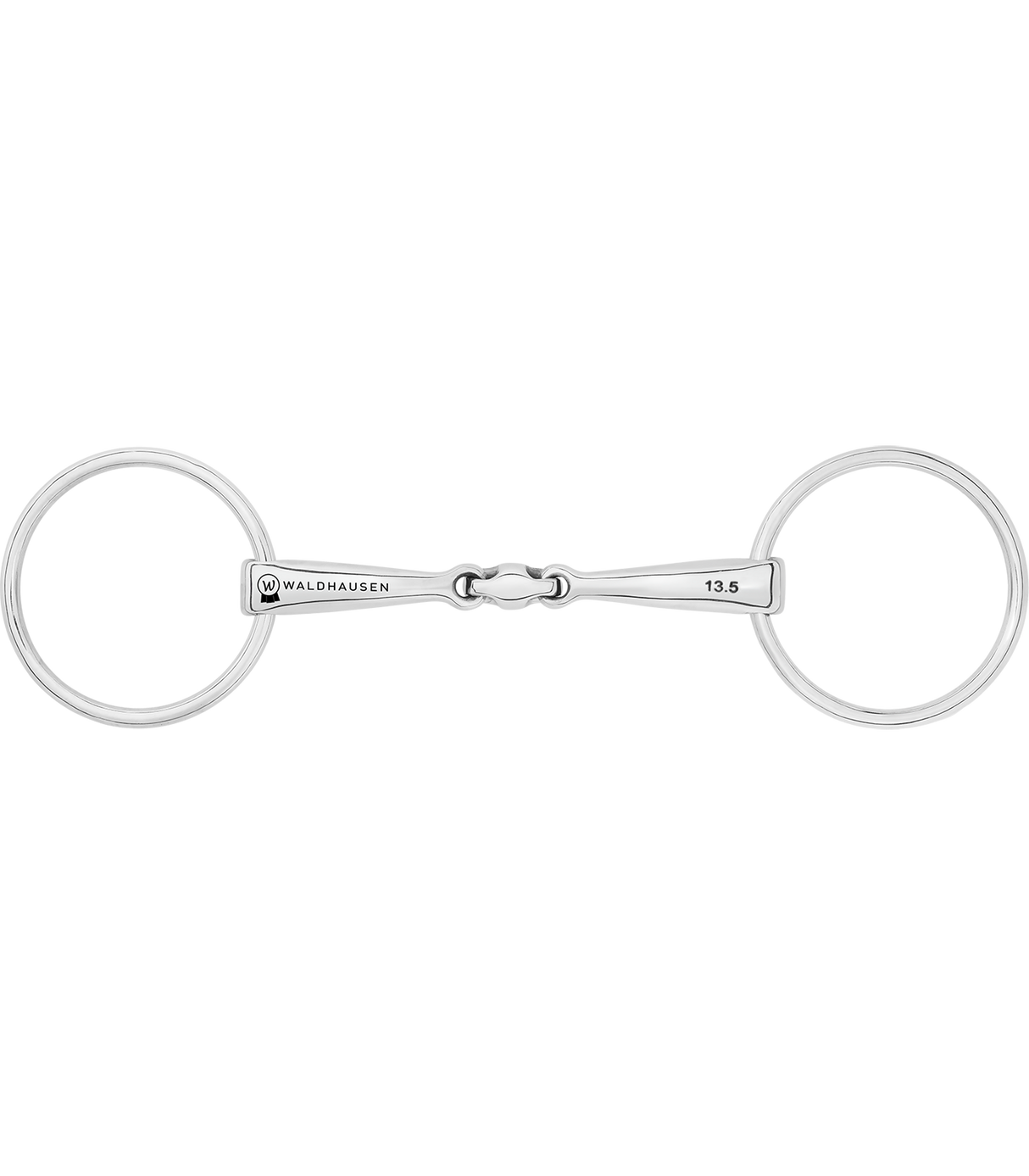 Waldhausen Lock Up Double Jointed Stainless Steel Snaffle Bit