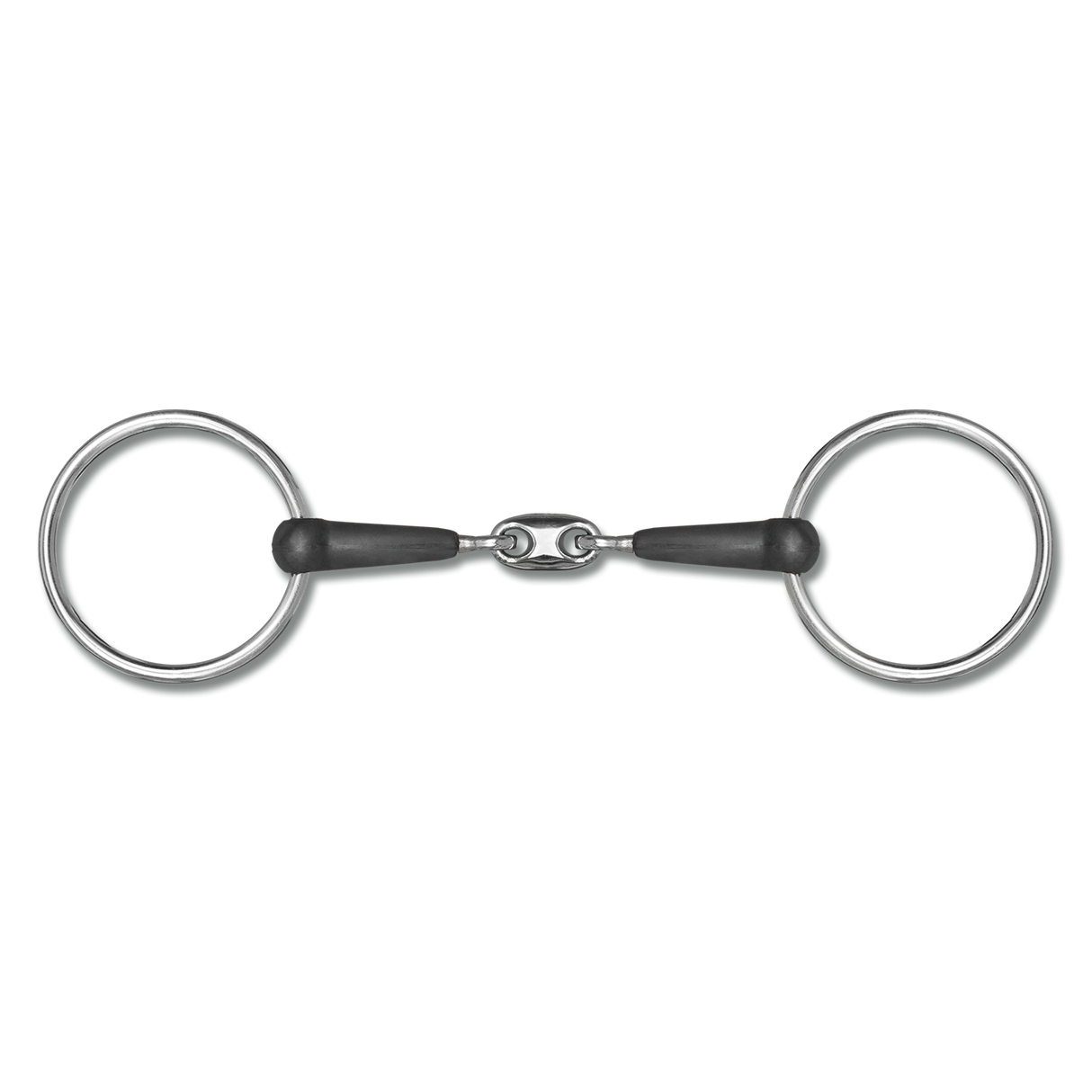 Waldhausen Double Jointed Rubber Snaffle Bit