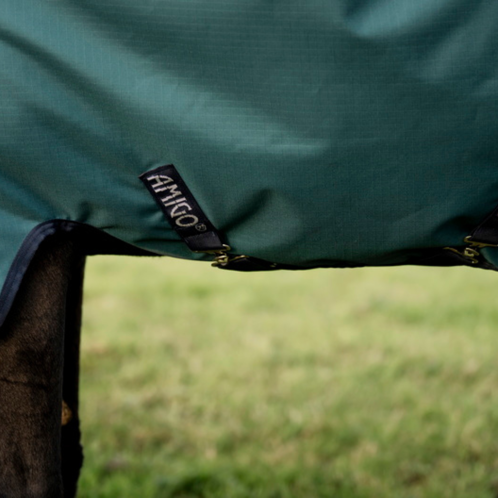 Horseware Ireland Amigo Ripstop 900 0g Turnout Rug #colour_dynasty-green-navy-silver