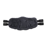 Stubben Equi-Soft® Short Saddle Girth with Cover - Black #colour_lambskin-anthracite-black