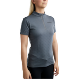 Montar MoCilia Refined Short Sleeved Jacquard Training Shirt #colour_dark-slate