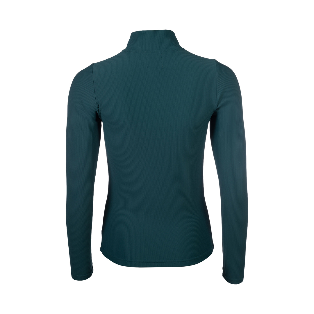 HKM Women's Functional Shirt -Livigno Ribbed- #colour_deep-green