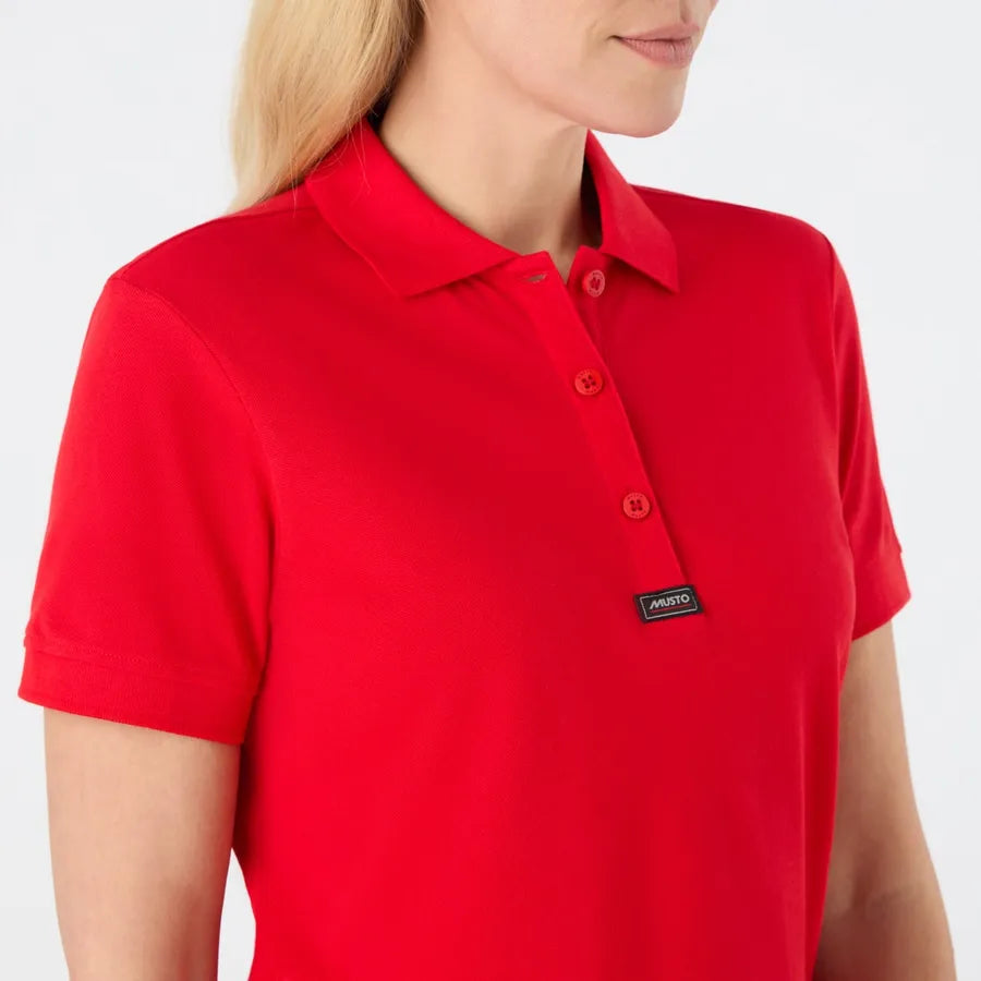 Musto Women's Essential Pique Polo Shirt #colour_true-red