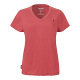 Musto Women's Original V Neck Short Sleeved T-Shirt #colour_sweet-raspberry