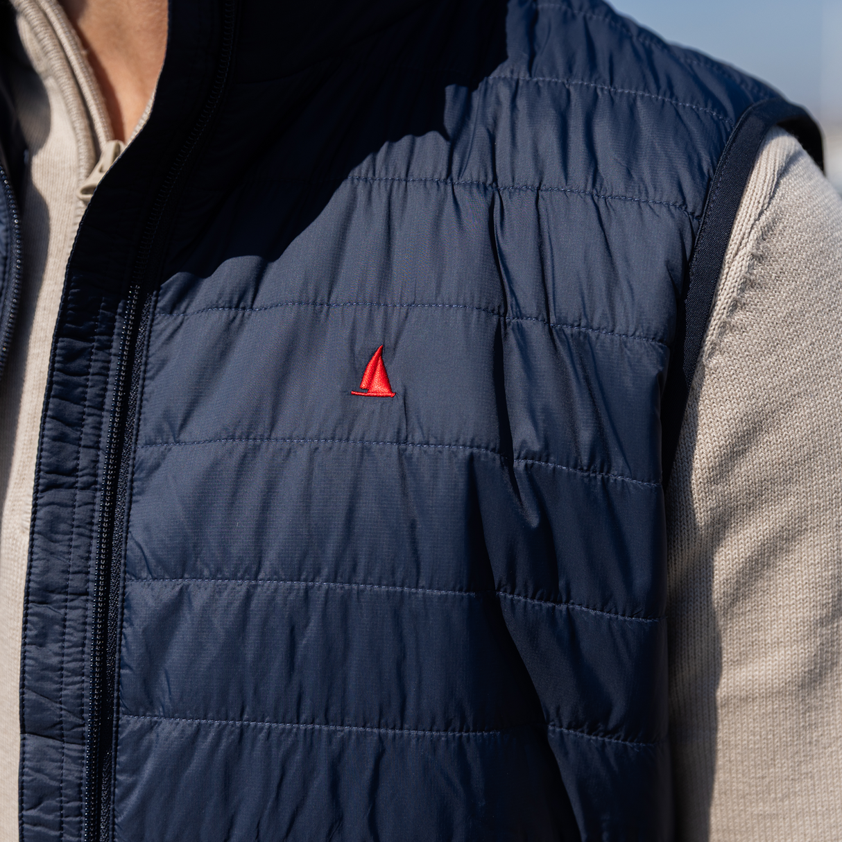 Musto Men's Original Lite Puffer Vest #colour_navy