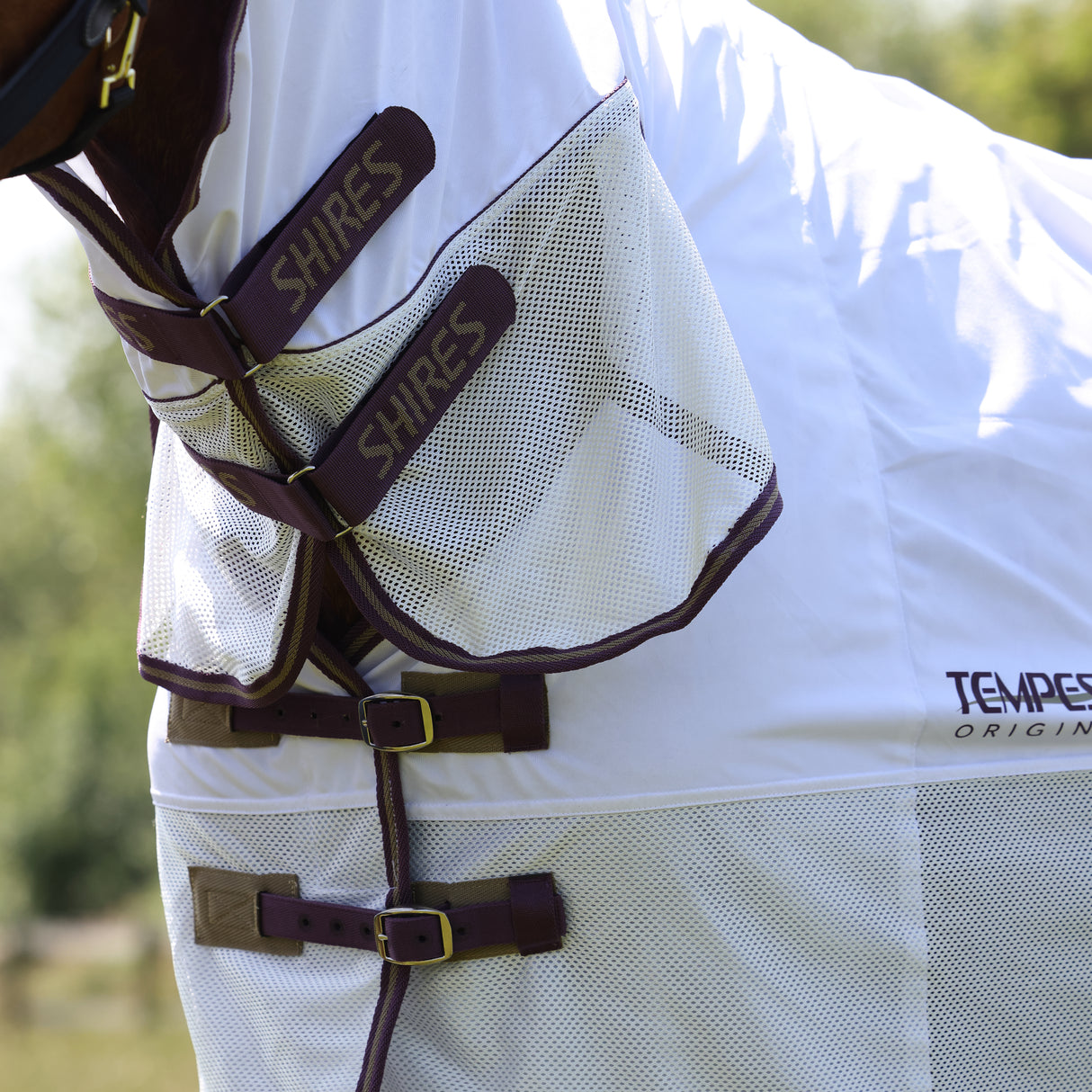 Shires Tempest Original Fly Mesh Combo Rug #colour_white