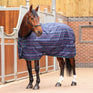 Shires Tempest Plus 100g Stable Rug #colour_navy-tartan