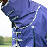 Shires Highlander Original Lite Turnout Rug & Neck #colour_navy