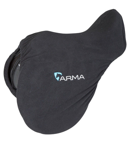 Shires ARMA Fleece Saddle Cover #colour_black