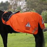 Shires EQUI-FLECTOR Waterproof Exercise Sheet #colour_orange