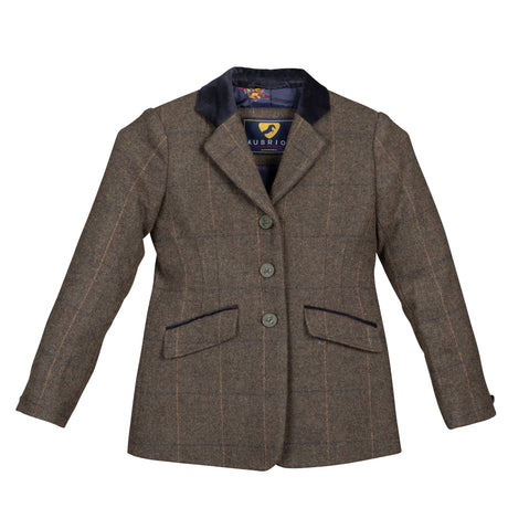 Shires Aubrion Saratoga Children's Jacket #colour_green-check