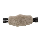 Stubben Equi-Soft® Saddle Girth with Cover - Black #colour_lambskin-beige-brown