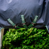 Horseware Ireland Rambo 1680D 0g Wug Turnout Rug #colour_navy-hunter-green-silver