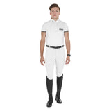 Equestro Crono Model Man Breeches In Stretch Cotton #colour_white