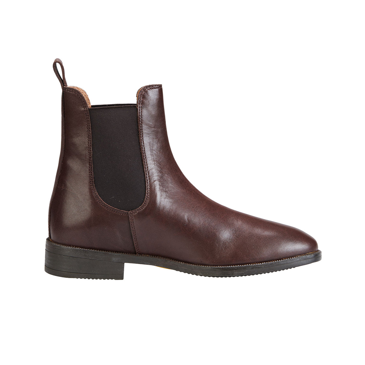Equestro Unisex Ankle Boots With Side Elastics #colour_brown