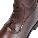 Equestro Unisex Ankle Boots With Laces #colour_brown