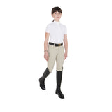 Equestro Girls' Slim Fit Breathable Competition Polo Shirt