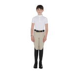Equestro Girls' Slim Fit Breathable Competition Polo Shirt