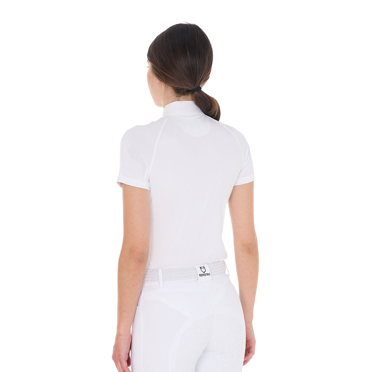 Equestro Women's Slim Fit Stretch Competition Polo Shirt