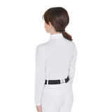 Equestro Girls' Slim Fit Anti-Uv Competition Polo Shirt