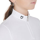 Equestro Girls' Slim Fit Anti-Uv Competition Polo Shirt