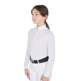 Equestro Girls' Slim Fit Anti-Uv Competition Polo Shirt