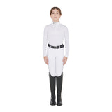 Equestro Girls' Slim Fit Anti-Uv Competition Polo Shirt