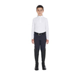 Equestro Boy's Slim Fit Competition Polo Shirt With Three Buttons