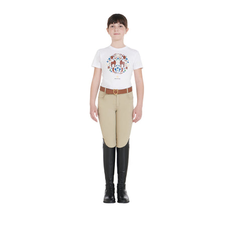 Kids' unisex breeches in technical fabric