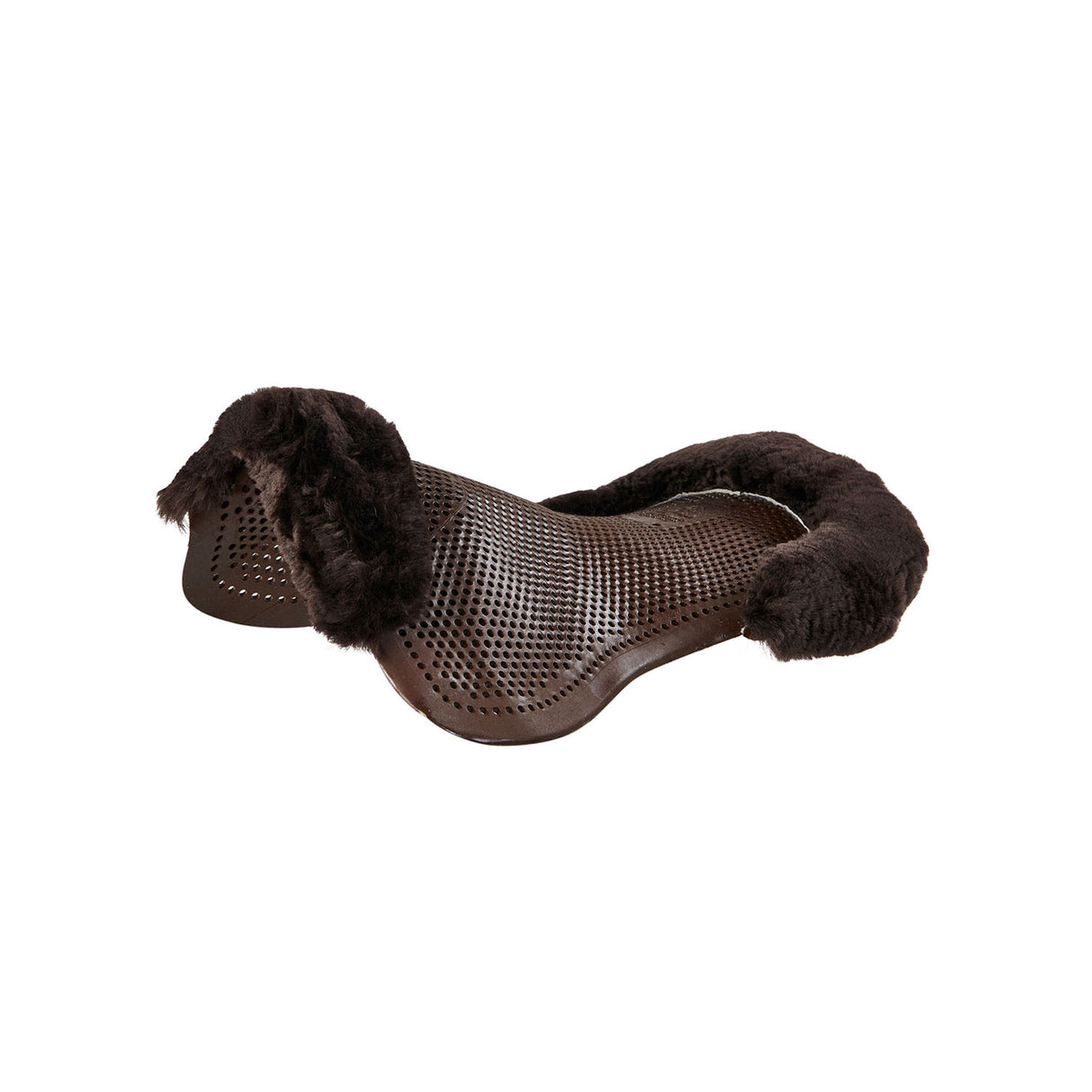 Acavallo Gel NS-S Classic-S 1/2 Cut-Out Flat Pony #colour_brown-brown