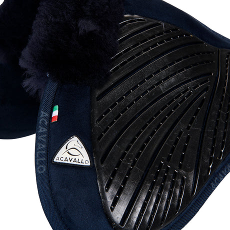 Acavallo Pad Mf-S Jccs-S Cw-Cs Suede Cut-Out Sheepskin Gel Grip Flat
#colour_blue-blue