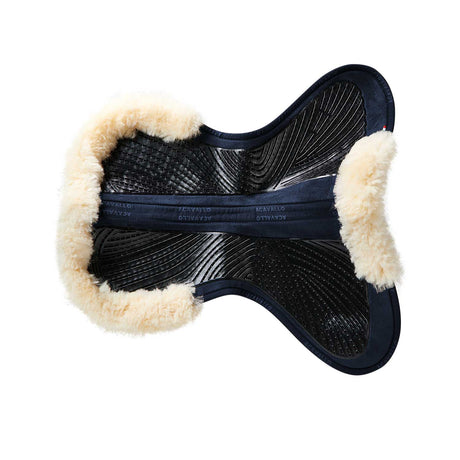 Acavallo Pad SP JCCS CW-CS Suede Cut-Out Sheepskin Twin Sided Gel Flat #colour_blue-natural
