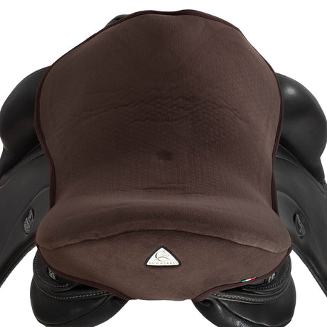 Acavallo Dressage 10mm Gel Seat Saver Dri-Lex #colour_brown