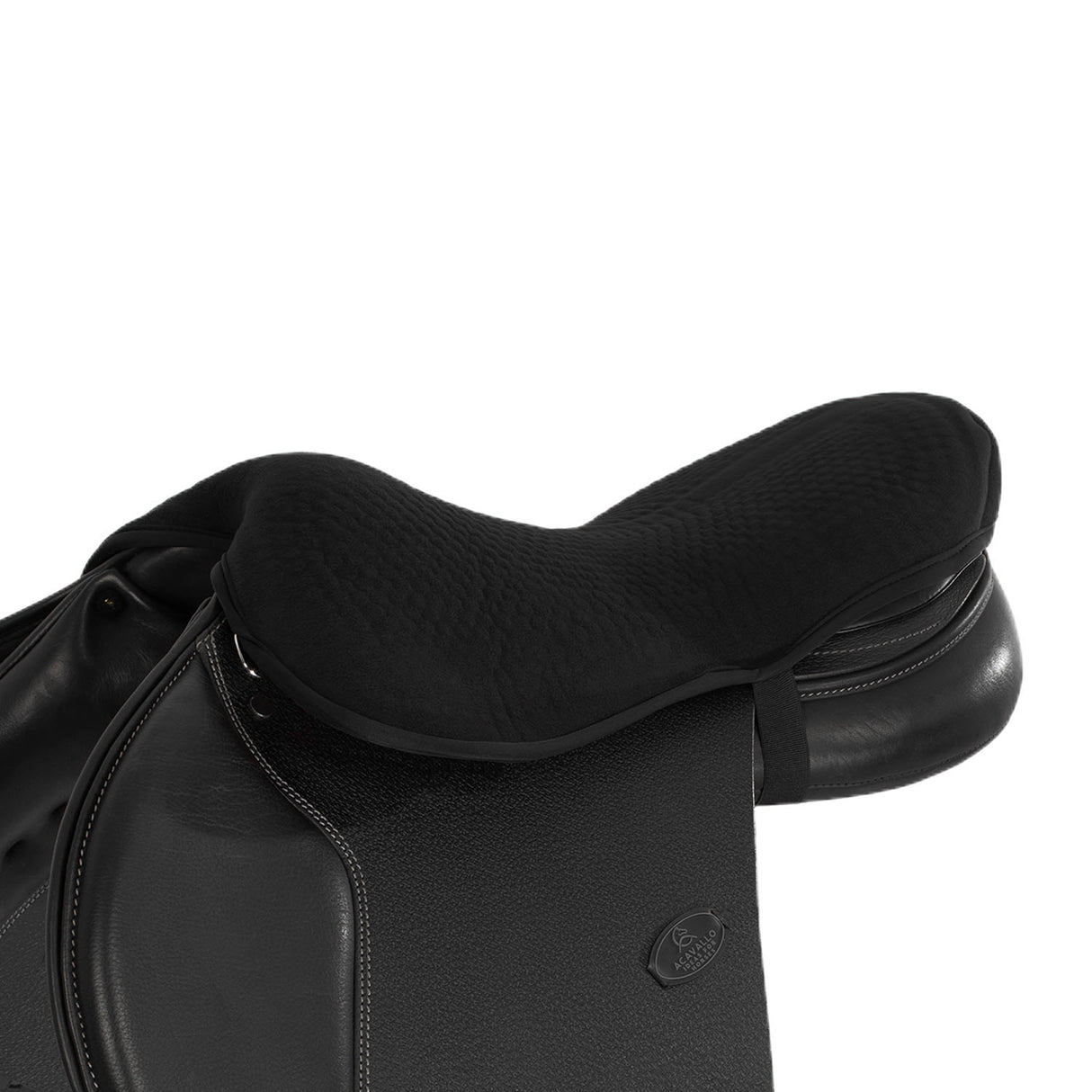 Acavallo Standard Seat Saver Jumping Classic Gel-In Dri-Lex 20mm #colour_black