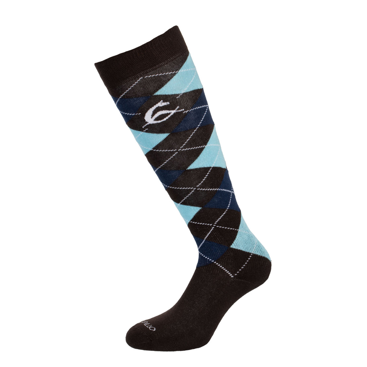 Diamond pattern cotton socks