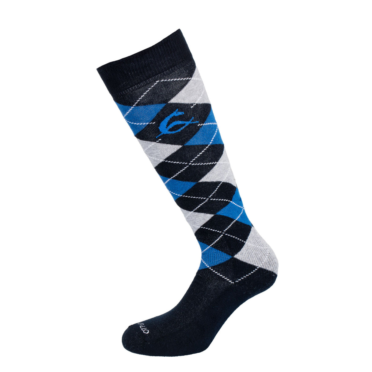 Diamond pattern cotton socks