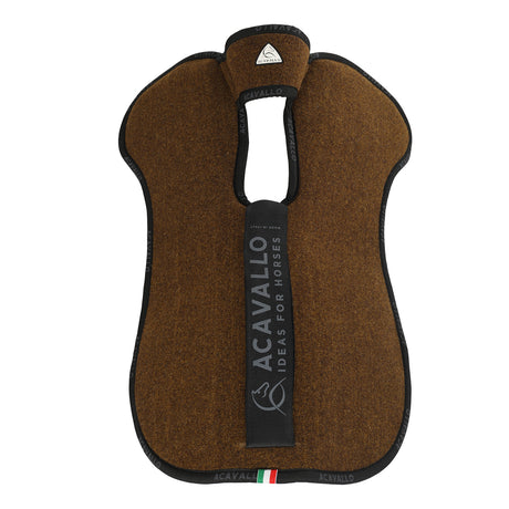 Acavallo Piuma Pad WFS Pocket Double Felt Flat #colour_brown