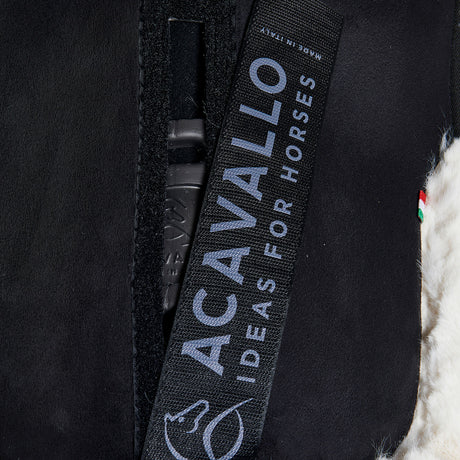 Acavallo Pad Piuma-FS WFS-FS Pocket Suede Rear Riser #colour_black-natural