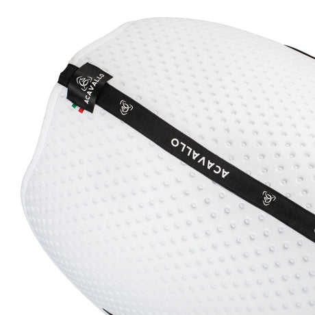 Acavallo Point Jumping Saddle Pad #colour_white
