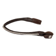 Acavallo Browband Calfskin & Oval Crystals #colour_brown-transparent