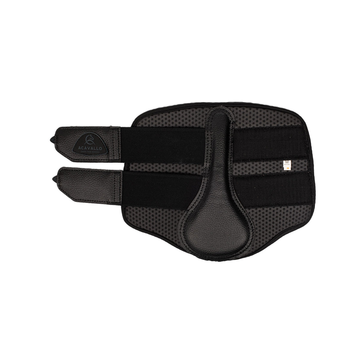Acavallo Front Brushing Boots Perforated Neoprene #colour_black