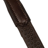 Acavallo Tubular Reins Leather & Rubber #colour_brown