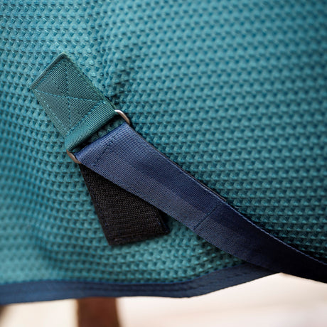 Horseware Ireland Rambo Techni Waffle Cooler #colour_dynasty-green-navy-silver