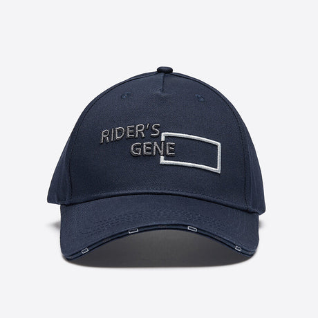 Rider's Gene Print Baseball Cap #colour_navy
