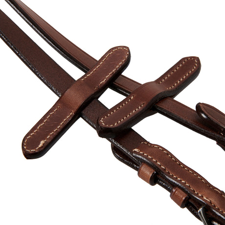 Equestro Silver Model Bridle #colour_cognac