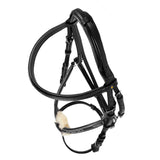 Equestro Bridle With Mexican Noseband And Synthetic Sheepskin
